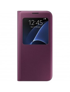 Samsung EF-CG935PXE S-View Case Vikbart Fodral Till Samsung Galaxy S7 Edge - Wine