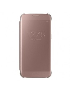 Samsung EF-ZG935CZE Clear View Cover Skal till Samsung Galaxy S7 Edge - Rosa Guld
