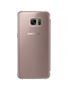 Samsung EF-ZG935CZE Clear View Cover Skal till Samsung Galaxy S7 Edge - Rosa Guld