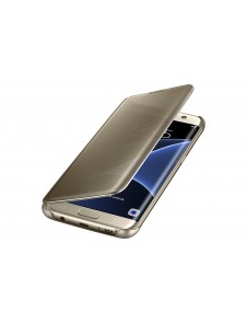 Samsung EF-ZG935CFE Clear View Cover Skal till Samsung Galaxy S7 Edge - Guld