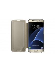 Samsung EF-ZG935CFE Clear View Cover Skal till Samsung Galaxy S7 Edge - Guld