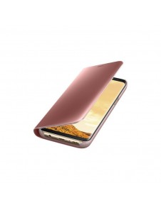 Samsung EF-ZG950CPE Clear View Cover Vikbart Fodral Till Samsung Galaxy S8 - Rosa