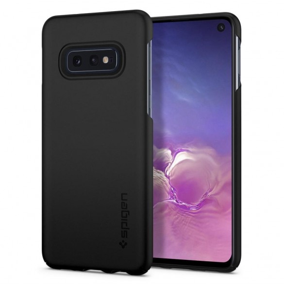 Svart och väldigt elegant lock till Samsung Galaxy S10e.