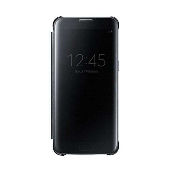 Samsung EF-ZG935CBE Clear View Cover Skal till Samsung Galaxy S7 Edge - Svart