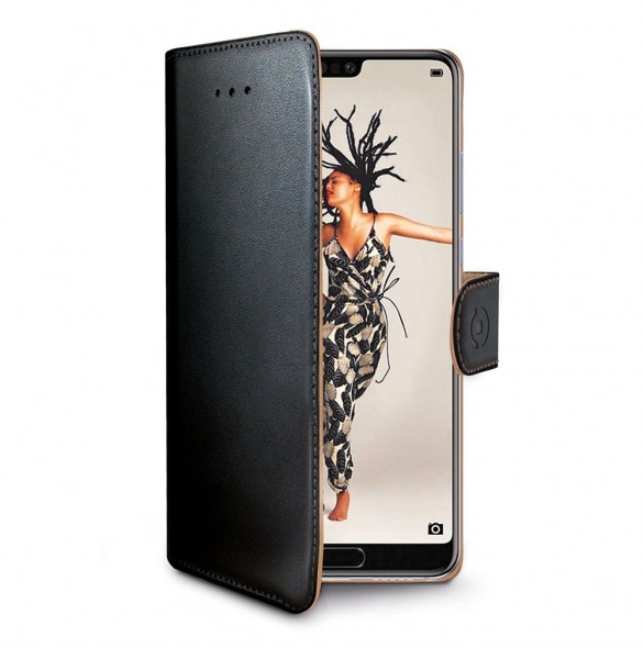 Celly Wallet Case till Huawei P20 - Svart
