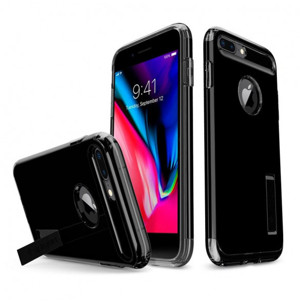 Svart och väldigt snyggt omslag till iPhone 8 Plus / 7 Plus.