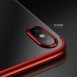 Clear Color Case Gel TPU Electroplating frame Cover Skal till Xiaomi Redmi Note 7 - Röd
