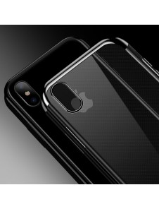 Clear Color Case Gel TPU Electroplating frame Cover Skal till Xiaomi Redmi Note 7 - Röd