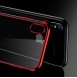 Clear Color Case Gel TPU Electroplating frame Cover Skal till Xiaomi Redmi Note 7 - Röd