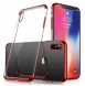 Clear Color Case Gel TPU Electroplating frame Cover Skal till Xiaomi Redmi Note 7 - Röd