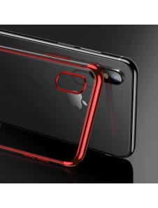 JollyFX Clear Color Case Gel TPU Electroplating frame Cover Skal till Xiaomi Redmi Note 7 - Svart