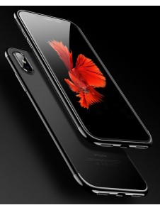 JollyFX Clear Color Case Gel TPU Electroplating frame Cover Skal till Xiaomi Redmi Note 7 - Svart