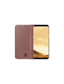 Samsung EF-ZG955CPE Clear View Cover Vikbart Fodral Till Samsung Galaxy S8 Plus - Rosa