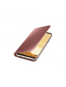 Samsung EF-ZG955CPE Clear View Cover Vikbart Fodral Till Samsung Galaxy S8 Plus - Rosa