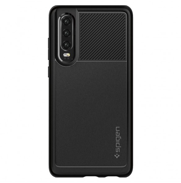 Svart och väldigt snyggt skal till Huawei P30.