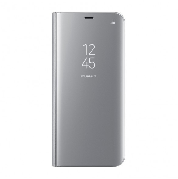 Samsung EF-ZG955CSE Clear View Cover Vikbart Fodral Till Samsung Galaxy S8 Plus - Silver