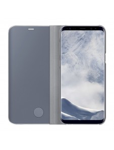 Samsung EF-ZG955CSE Clear View Cover Vikbart Fodral Till Samsung Galaxy S8 Plus - Silver