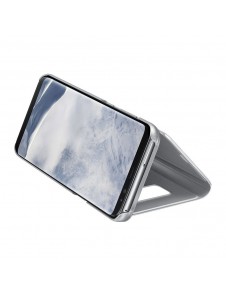 Samsung EF-ZG955CSE Clear View Cover Vikbart Fodral Till Samsung Galaxy S8 Plus - Silver