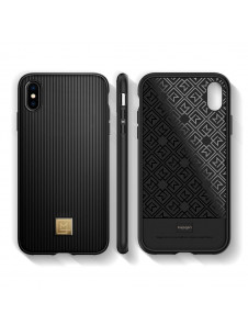Svart och mycket snyggt fodral för iPhone XS / X.