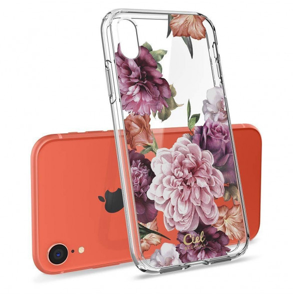 Rosblommigt och väldigt snygg täcka för iPhone XR.