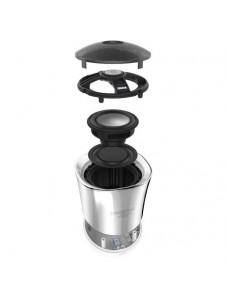 Creative Woof 3 Bluetooth Högtalare - för bärbar användning - trådlös - Bluetooth - Silver