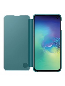 Samsung Clear View Stående Cover med Intelligent Display för Samsung Galaxy S10e - Grön (EF-ZG970CGEGWW)