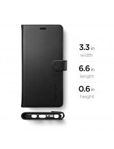 Spigen Wallet S Saffiano Samsung Galaxy Note8 - Svart