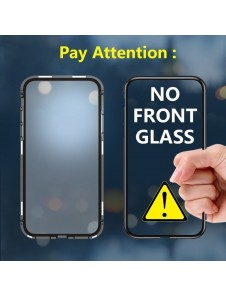 JollyFX Magnetic Case Full Body Fram och Baklock för Xiaomi Redmi Note 7 - Svart-transparent