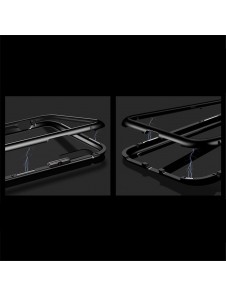 JollyFX Magnetic Case Full Body Fram och Baklock för Xiaomi Redmi Note 7 - Svart-transparent