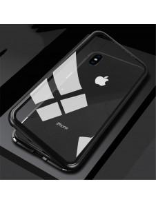 JollyFX Magnetic Case Full Body Fram och Baklock för Xiaomi Redmi Note 7 - Svart-transparent