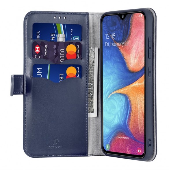 Blått och väldigt snyggt omslag Samsung Galaxy A40.