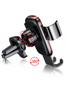Baseus Metal Age Gravity Car Mount Phone Holder för luftuttag - Grå