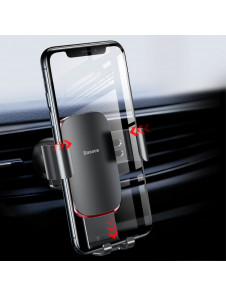 Baseus Metal Age Gravity Car Mount Phone Holder för luftuttag - Grå