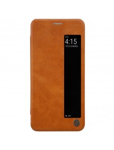 Nillkin Qin S-View Cover Vikbart Fodral Till Huawei P20 - Brun