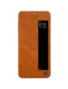 Nillkin Qin S-View Cover Vikbart Fodral Till Huawei P20 - Brun