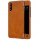 Nillkin Qin S-View Cover Vikbart Fodral Till Huawei P20 - Brun