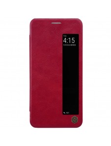 Nillkin Qin S-View Cover Vikbart Fodral Till Huawei P20 - Röd