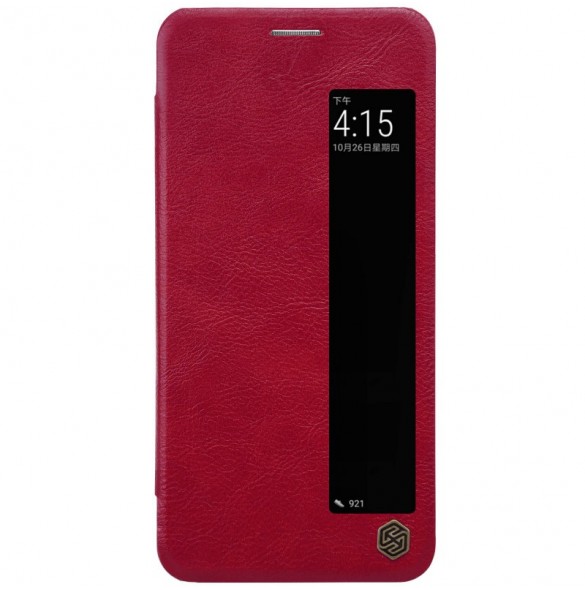 Nillkin Qin S-View Cover Vikbart Fodral Till Huawei P20 - Röd