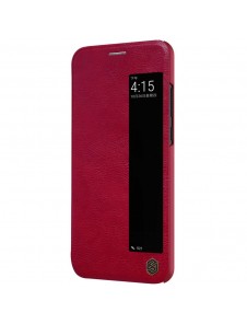 Nillkin Qin S-View Cover Vikbart Fodral Till Huawei P20 - Röd