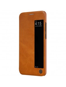 Nillkin Qin S-View Cover Vikbart Fodral Till Huawei P20 Pro - Brun