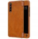 Nillkin Qin S-View Cover Vikbart Fodral Till Huawei P20 Pro - Brun