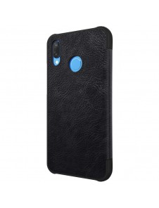 Nillkin Qin S-View Cover Vikbart Fodral Till Huawei P20 Lite - Svart