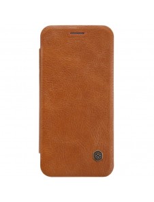 Nillkin Qin S-View Cover Vikbart Fodral Till Huawei P20 Lite - Brun