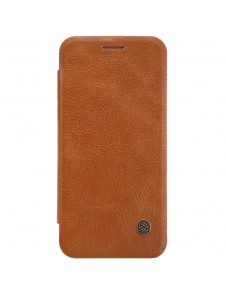 Nillkin Qin S-View Cover Vikbart Fodral Till Huawei P20 Lite - Brun