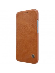 Nillkin Qin S-View Cover Vikbart Fodral Till Huawei P20 Lite - Brun