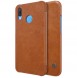 Nillkin Qin S-View Cover Vikbart Fodral Till Huawei P20 Lite - Brun