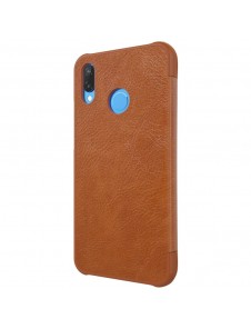 Nillkin Qin S-View Cover Vikbart Fodral Till Huawei P20 Lite - Brun