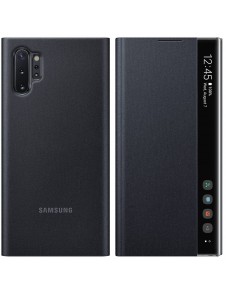 Samsung EF-ZN975CBE Clear View Pro Cover Vikbart Fodral Till Samsung Galaxy Note 10 Plus - Svart