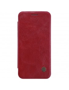 Nillkin Qin S-View Cover Vikbart Fodral Till Huawei P20 Lite - Röd