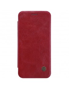 Nillkin Qin S-View Cover Vikbart Fodral Till Huawei P20 Lite - Röd